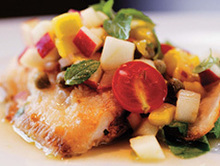 Pan fried Tropical Salsa