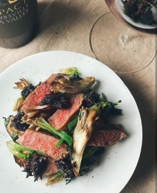 Wagyu with Seasonal Vegetable with Coffee Miso